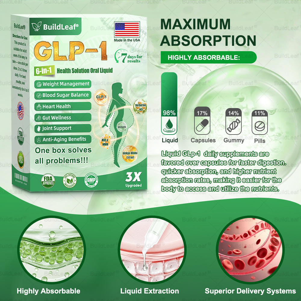 FDA 𝖮𝖿𝖿𝗂𝖼𝗂𝖺𝗅 𝖲𝗍𝗈𝗋𝖾 | 𝑩𝒖𝐢𝒍𝒅𝑳𝒆𝐚𝒇® GL𝐏-1 6-𝒊𝒏-1 𝑯𝒆𝒂𝒍𝒕𝒉 𝑺𝒐𝒍𝒖𝒕𝒊𝒐𝒏 𝖮𝗋𝖺𝗅 𝐋𝐢𝐪𝐮𝐢𝐝 (𝑱𝒖𝒔𝒕 𝒐𝒏𝒄𝒆 𝒂 𝒅𝒂𝒚, 𝘃𝗶𝘀𝗶𝗯𝗹𝗲 𝗰𝗵𝗮𝗻𝗴𝗲𝘀 𝗶𝗻 𝟳 𝗱𝗮𝘆𝘀） ✅ 𝘍𝘰𝘳 𝘰𝘣𝘦𝘴𝘪𝘵𝘺, 𝘤𝘢𝘳𝘥𝘪𝘰𝘷𝘢𝘴𝘤𝘶𝘭𝘢𝘳 𝘩𝘦𝘢𝘭𝘵𝘩,𝙙𝙞𝙖𝙗𝙚𝙩𝙚𝙨, 𝙨𝙡𝙚𝙚𝙥 𝐚𝐩𝐧𝐞𝐚, 𝐆𝐮𝐭 𝐇𝐞𝐚𝐥𝐭𝐡, 𝐣𝐨𝐢𝐧𝐭 𝐢𝐬𝐬𝐮𝐞𝐬, 𝐚𝐧𝐝 𝐦𝐨𝐫𝐞
